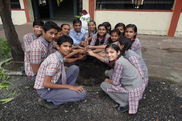 Providence Convent School-Planting trees