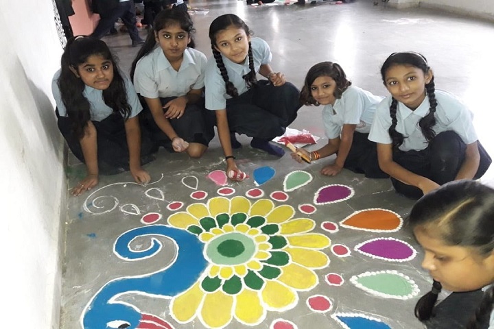 Pushpdeep International School-Rangoli
