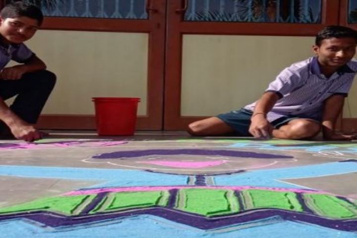 Sant Sri Asaramji Gurukul Higher Secondary School-Rangoli