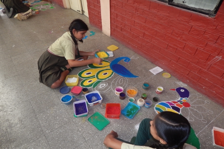 Sica Senior Secondary School No 2-Rangoli Competition