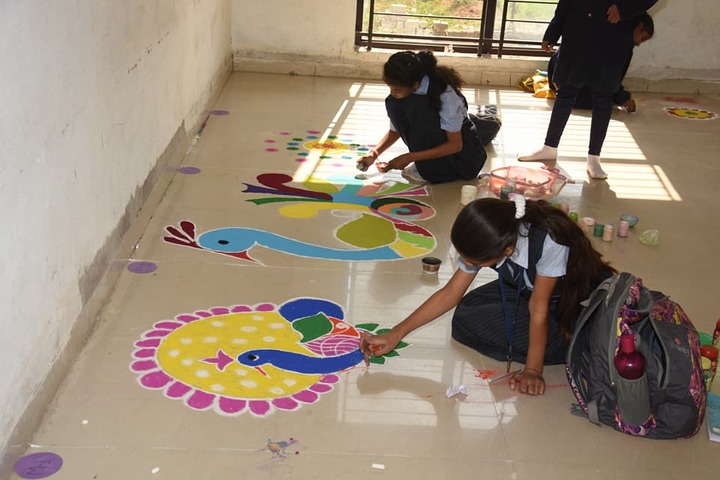 Springdales Senior Secondary School-Rangoli Competition