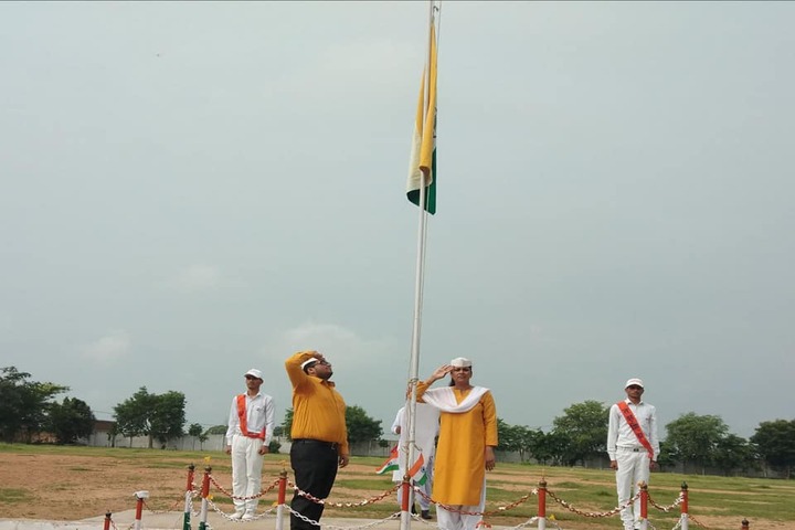 Takshshila Public Model High School-Flag hosting