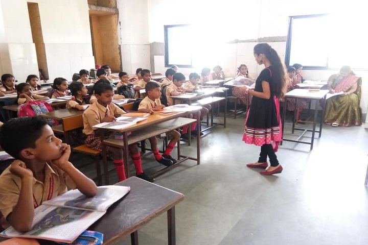 Adarsh Sanskar Vidyalaya-Classroom with teacher