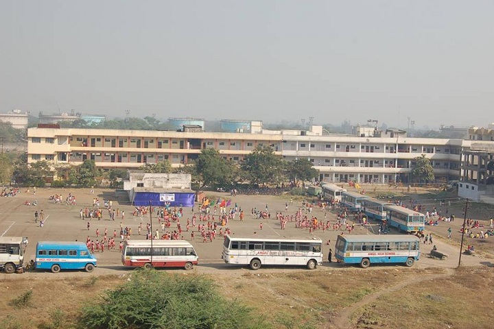 Angel High School-Campus-View full with playground