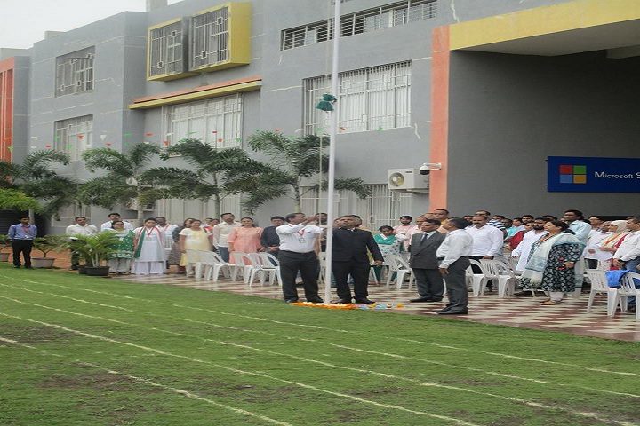 Anisha Global School-Flag Hoisting