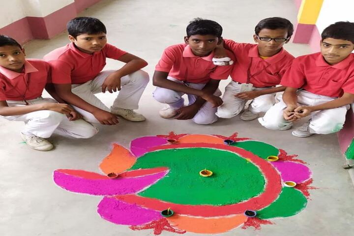 Columbus English Academy-Rangoli