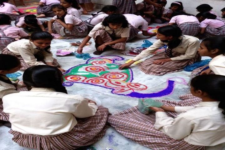 D K Carmel Residential High School-Rangoli