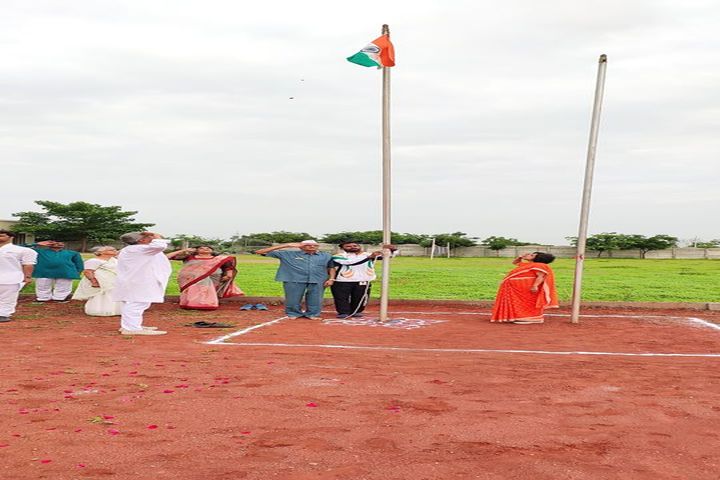 N.V. Chinmaya Vidyalaya-Flag Hoisting