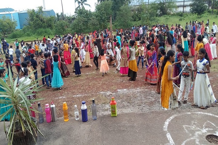 Navnirman High English Medium School-Rangoli competitions