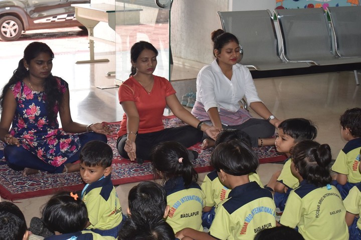 Poddar Brio International School- Yoga activity