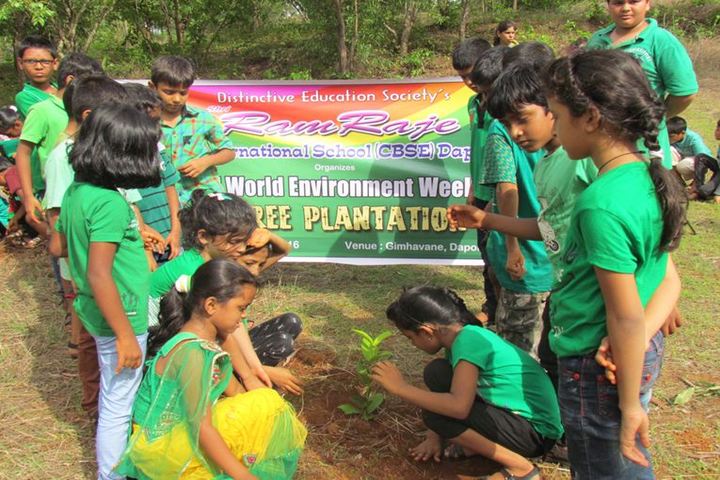 Ramraje International School-Tree Plantation