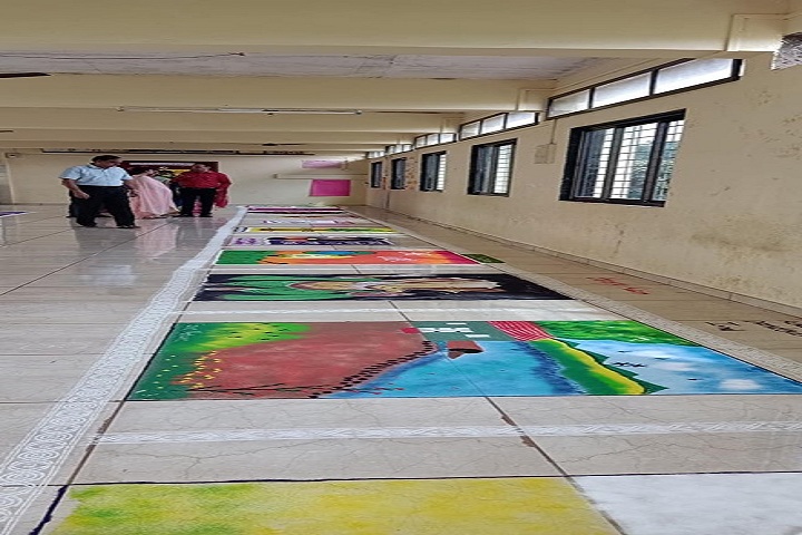 Saroj Mehta Intenational School-Rangoli Competition