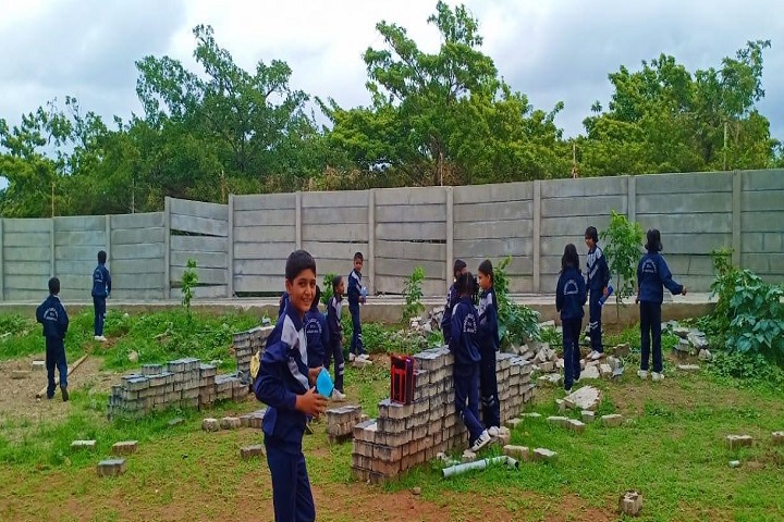 Shivaji International School-Cleaning the campus