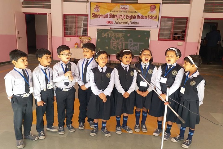 Shreemant Shivajiraje English Medium School-Hindi Day Celebrations