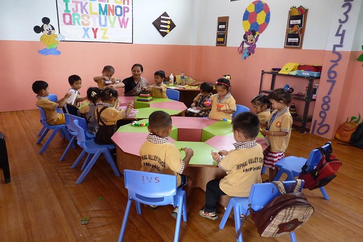 Imphal Valley School-Classroom kids