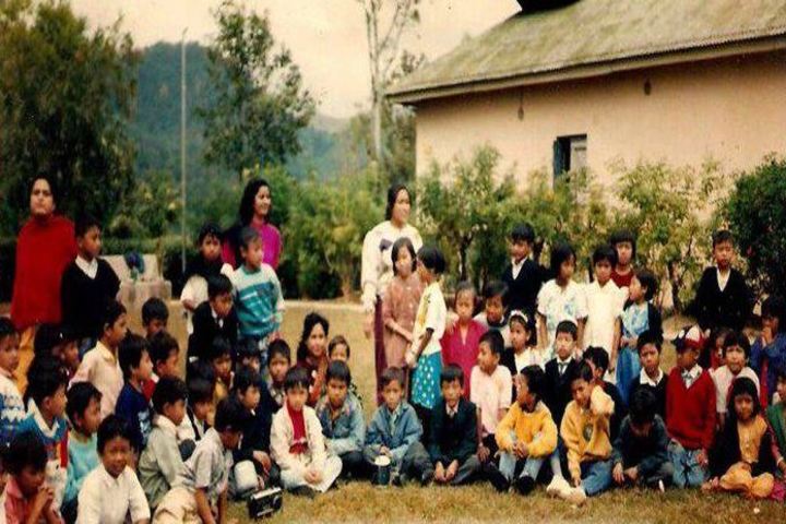 Manipur Public School-Outside Campus with Teachers