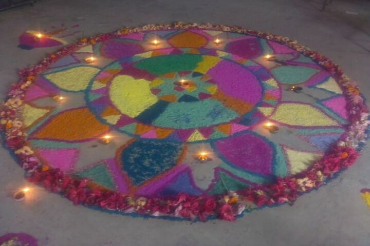 Don Bosco Academy-Rangoli Making