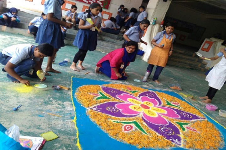Bhubaneswar Model Public School-Rangoli-Competition