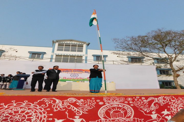 Modern Public School-Flag-Hosting