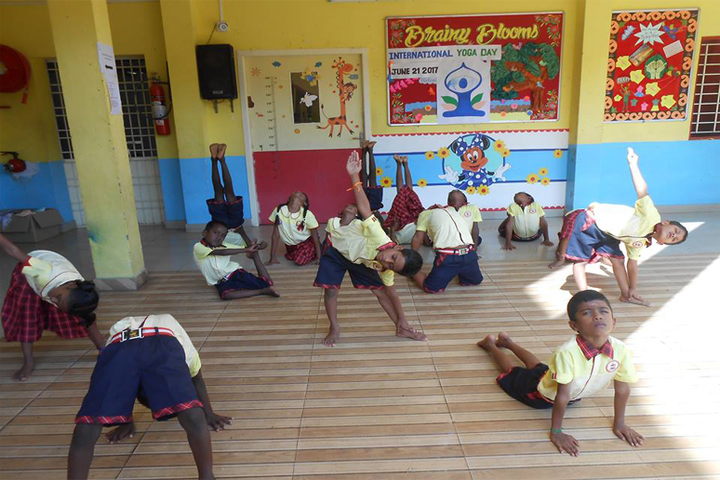 Brainy Blooms LEcole Internationale-International Yoga Day