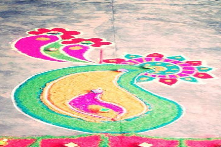 Baba Manjh Convent School-Events rangoli