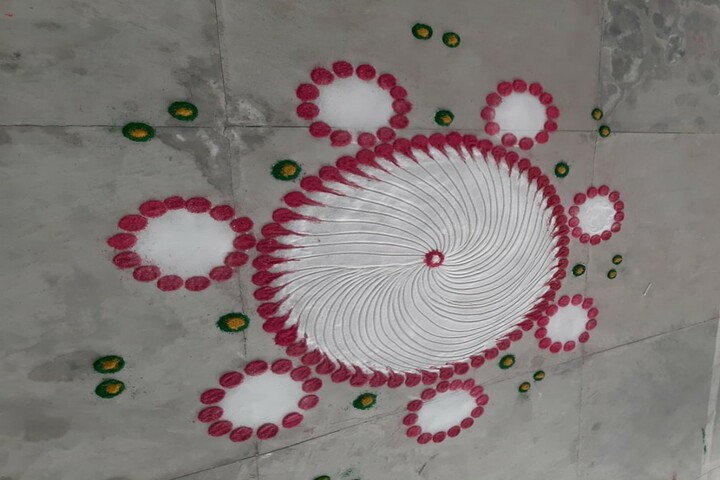 D V M Public School-Rangoli