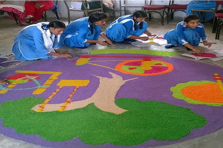 Divine Mata Gujri Public School-Rangoli