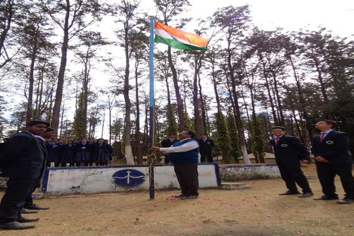 Alluri Sitaramaraju Public School-Flag hoisting