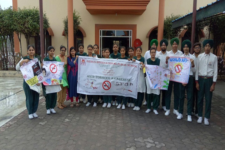 Genius International Public School-Anti Tobacco rally