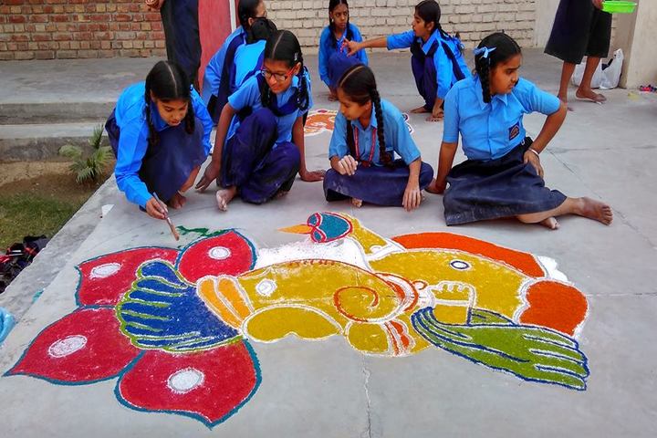 Government FCS Adarsh Senior Secondary School-Rangoli Competition
