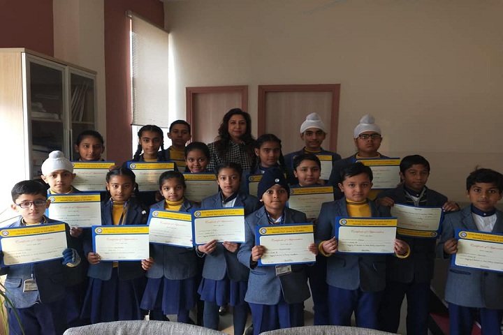 Guru Nanak Foundation Global School-Certificate Issue In Arts Compitetion
