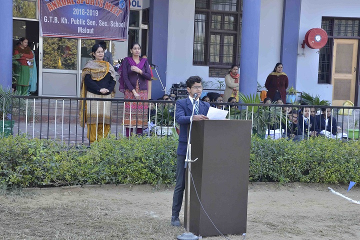 Guru Teg Bahadur Khalsa Public School-Speech
