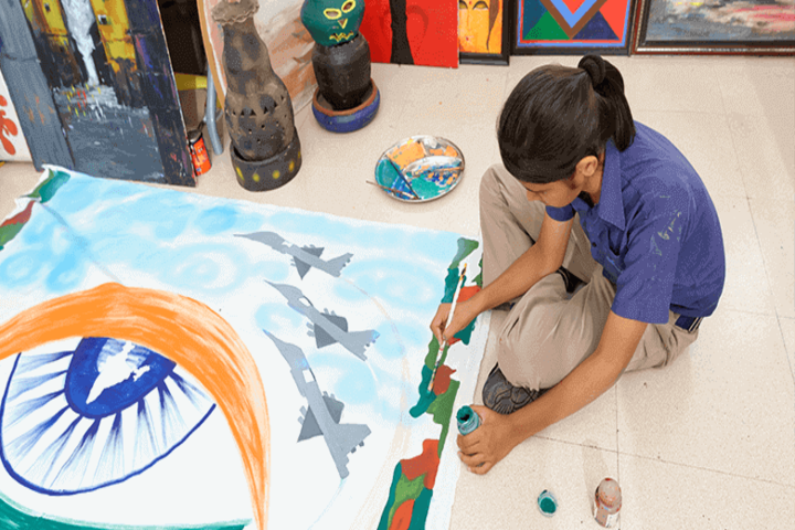 Indus World School-Rangoli Event