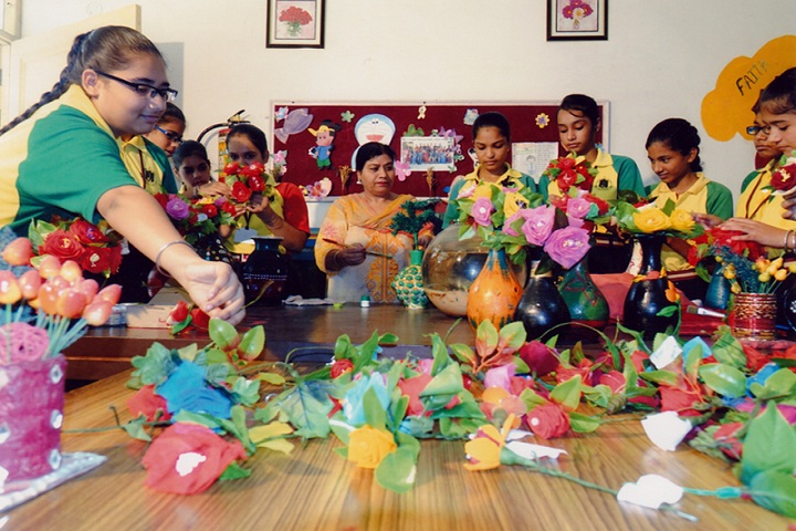Kay Jay Model High School-Flowermaking
