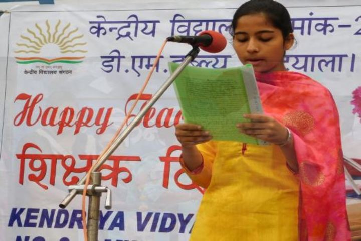 Kendriya Vidyalaya No 2-Speech