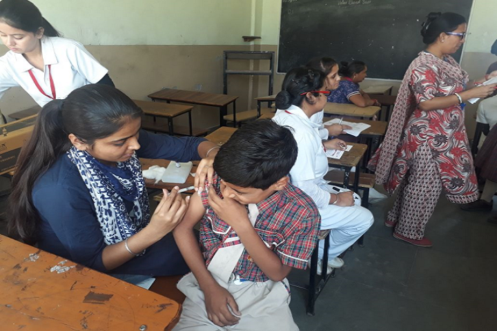 Malvi Devi Dayanand model School-Medical Camp