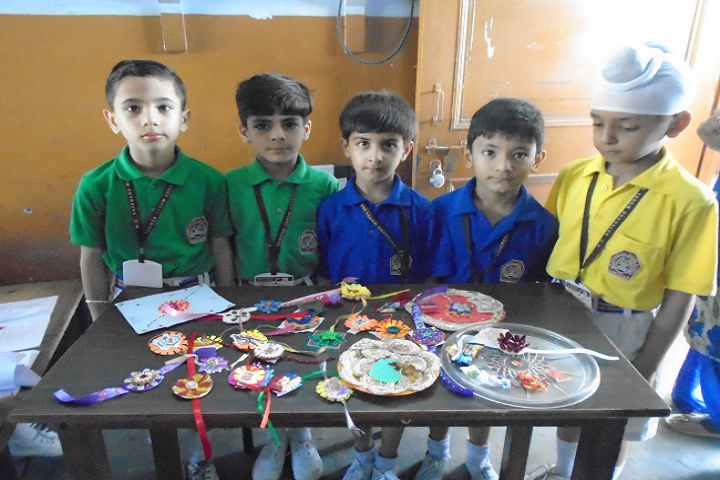 Malvi Devi Dayanand model School-Rakhi Making