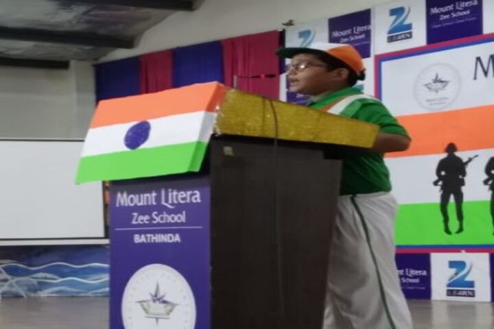 Mount Litera Zee School-Speech