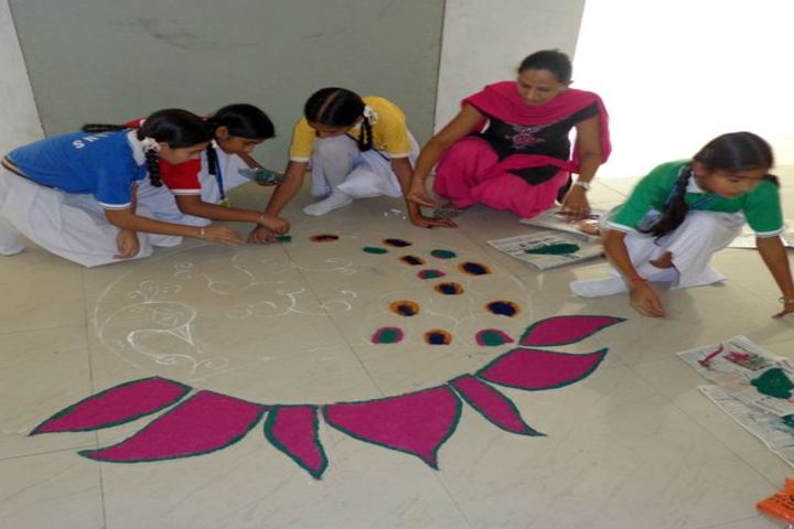 Oxbridge World School- Rangoli Competition