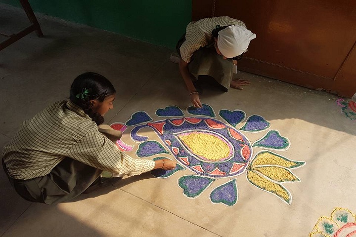 Punjab Public Senior Secondary School-Rangoli Compitition