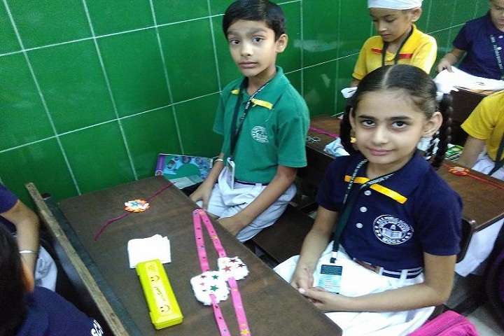 R K S Senior Secondary Public School-Rakhi making Compitition