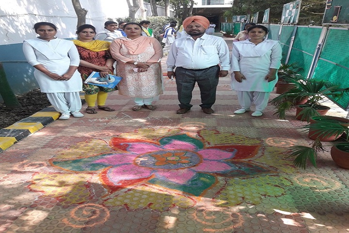 Saint Kabir Convent Day Boarding Senior Secondary School-Rangoli Compitition