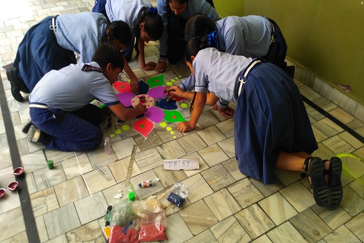 Saint Kabir Gurukul-Rangoli Making Compitition