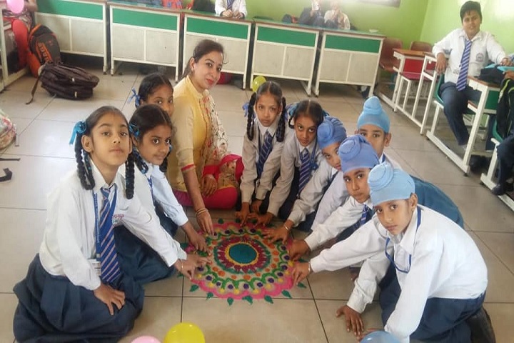 Sant Pranpal Singh Convent School-Rangoli