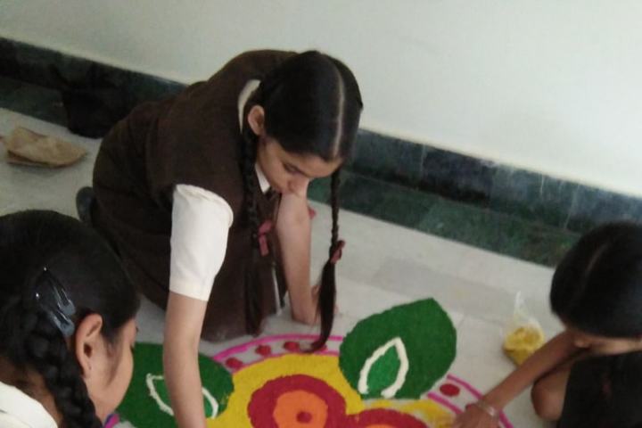 Shishu Niketan Public School-Rangoli Competition