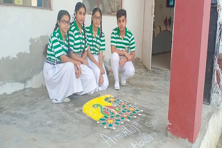 Shri Guru Nanak Dev Public School-Rangoli Competition