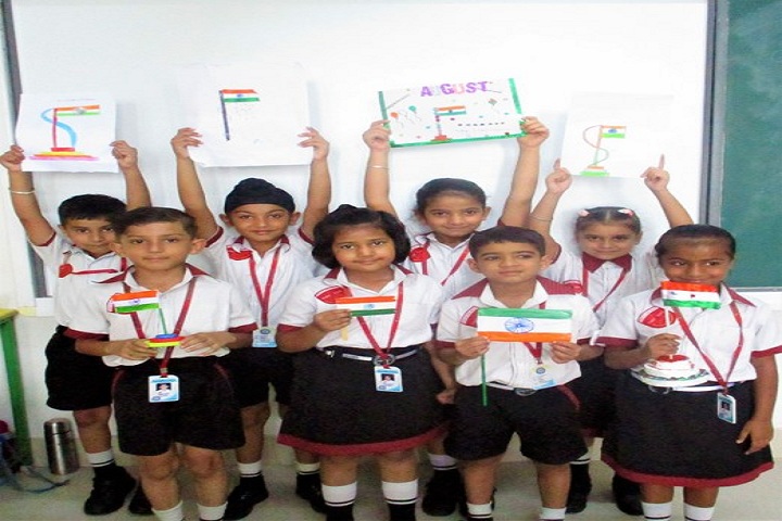 Singhal Stars School-Flag Making
