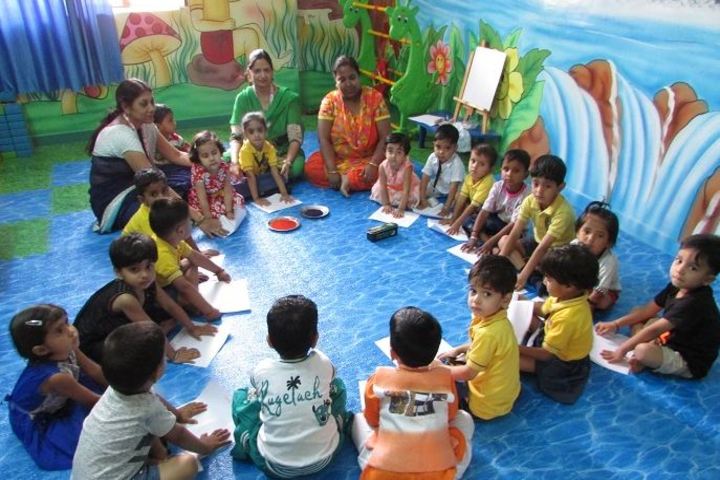 Ajeet Public Senior Secondary School-Hand Printing Activity