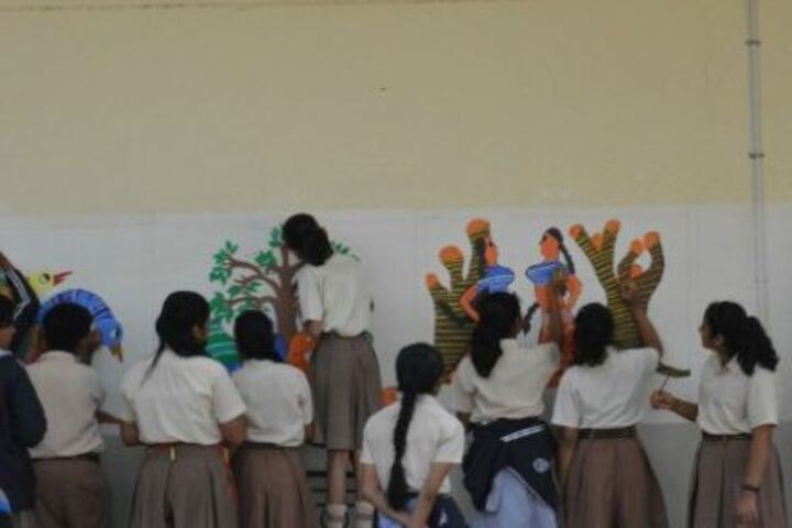 Alwar Public School-Inter House Graffiti Competetion