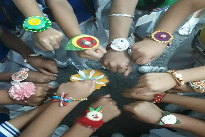 Chambal Fertilisers Dav Public School-Rakhi making
